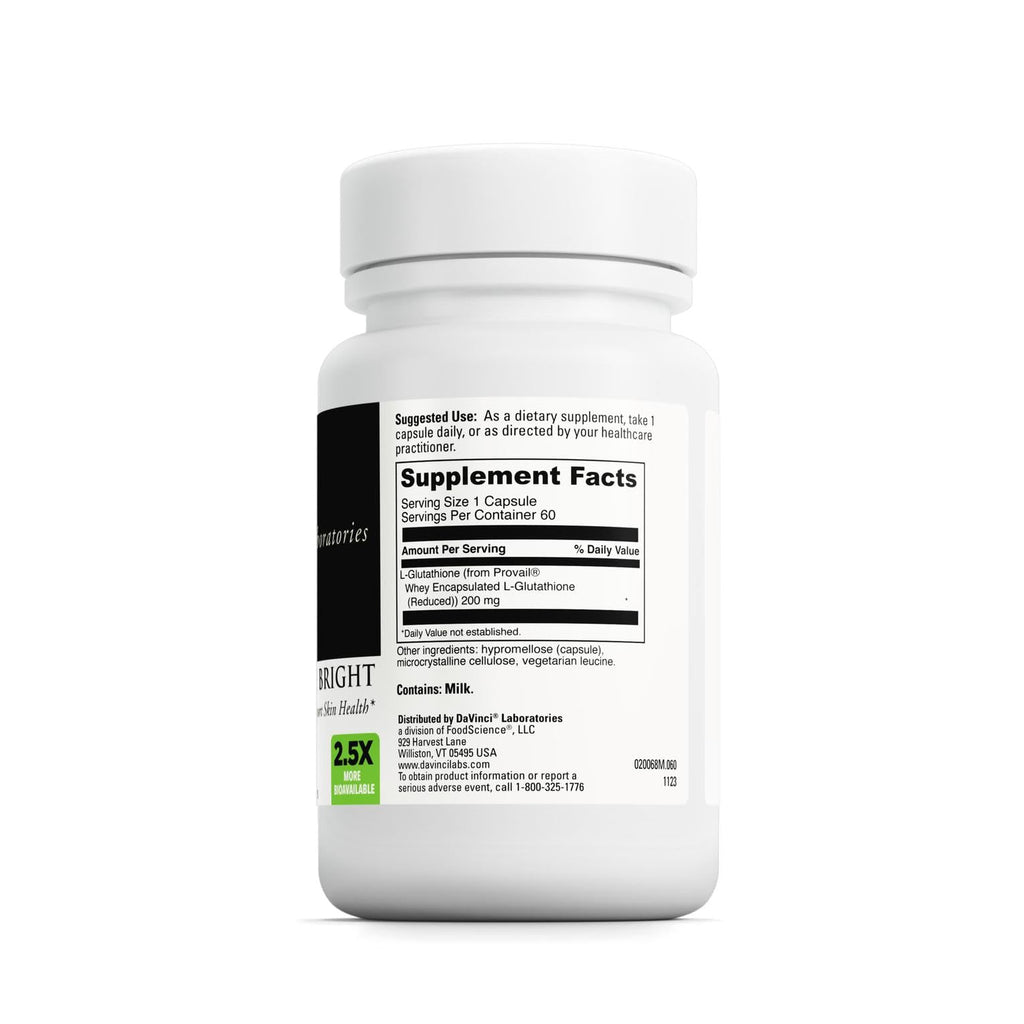 DAVINCI Labs - Glutathione Bright - 60 Capsules