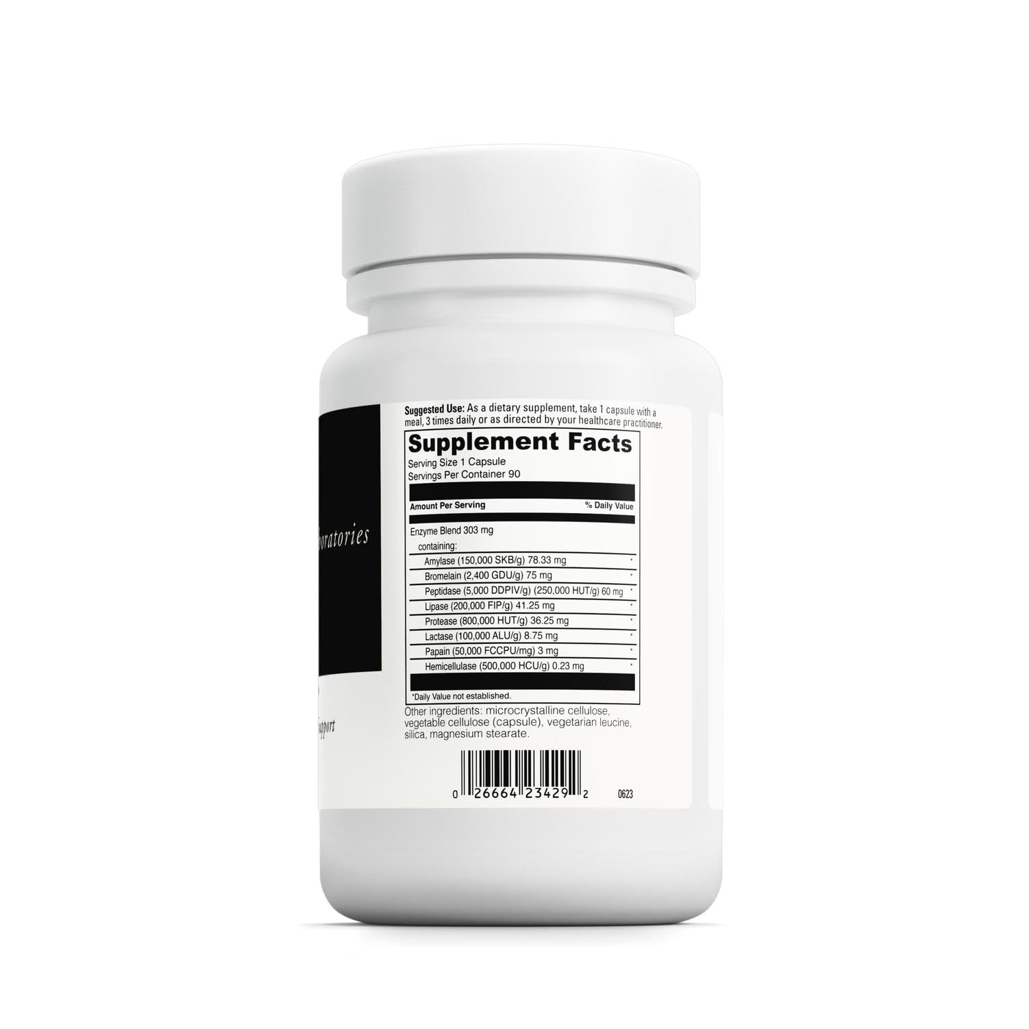 DAVINCI Laboratories Digenzyme - Digestive Support | Gluten-Free, Soy-Free, 90 Vegetarian Capsules