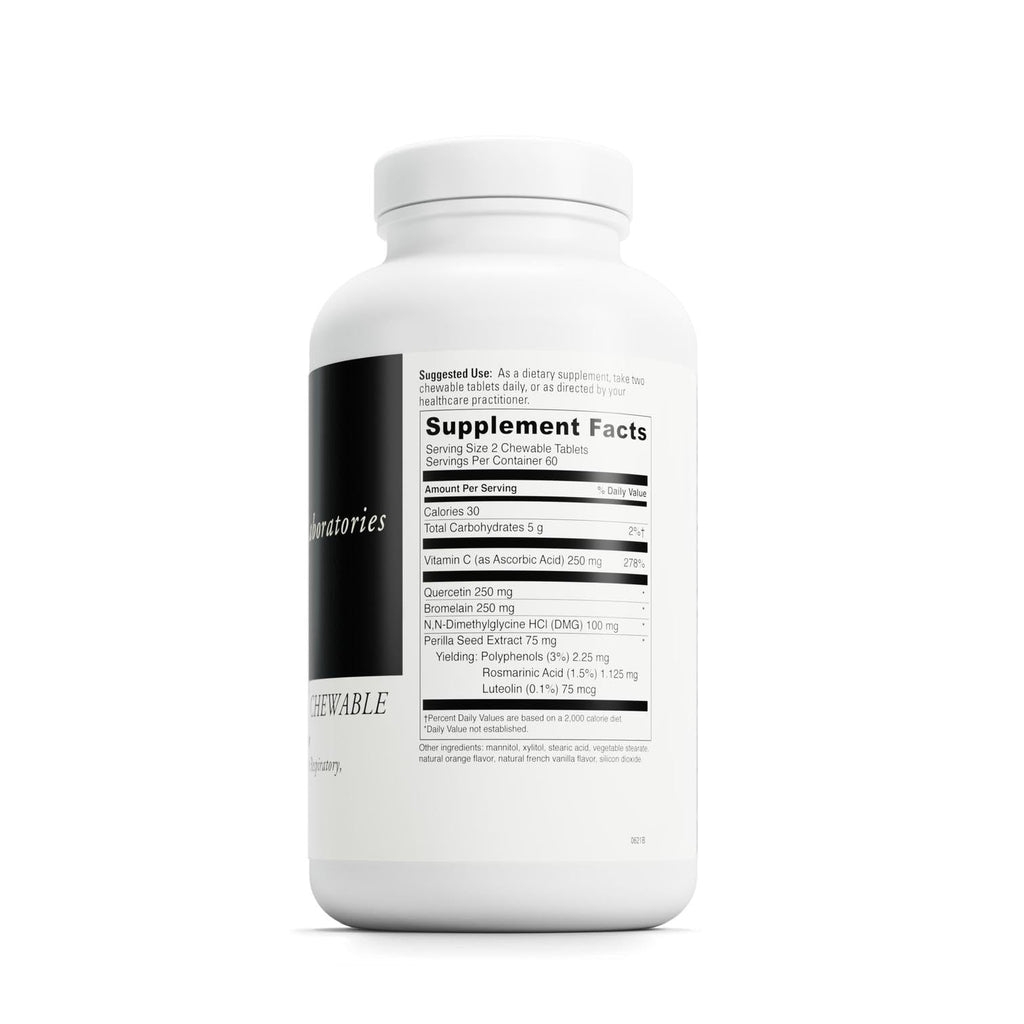 DAVINCI Labs Aller-DMG Chewable - Immune, Histamine & Respiratory Support (Orange Cream, 120 Chewables, 60 Servings)