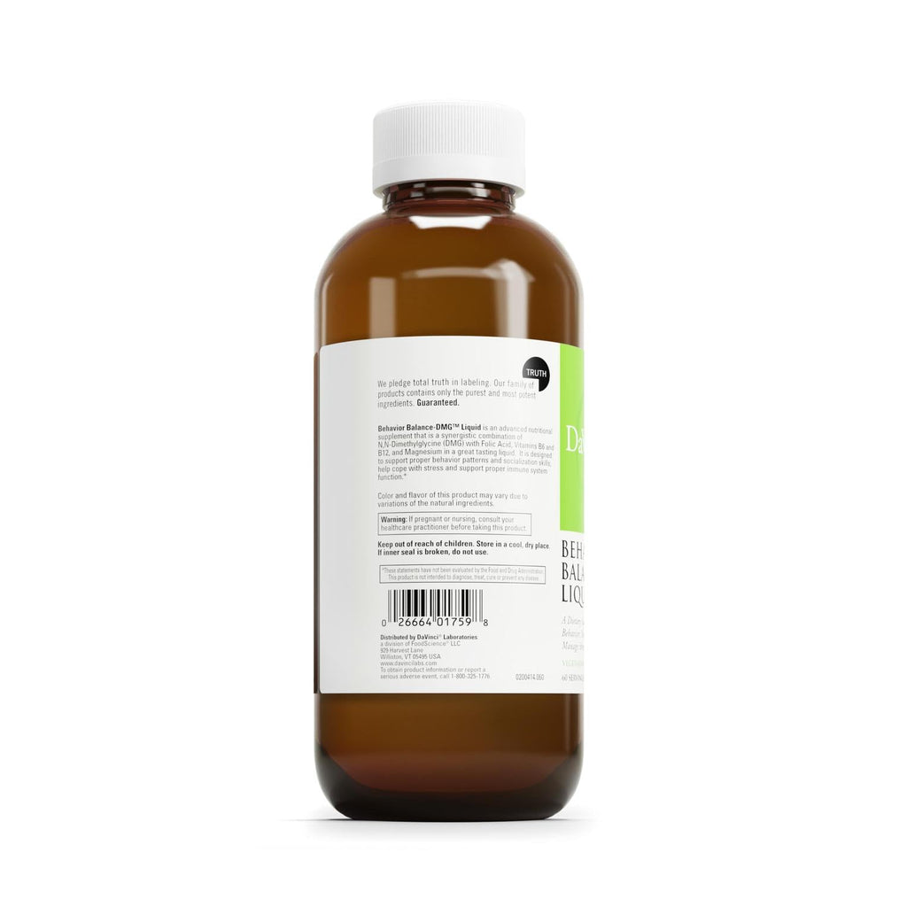DAVINCI Labs - Behavior Balance DMG Liquid | Dietary Supplement for Balanced Behavior & Stress Support - 10.14 fl oz