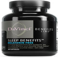 DAVINCI LABS Sleep Benefits – Melatonin-Free Sleep Support with Maizinol, Shoden Ashwagandha & Suntheanine L-Theanine – 60 Capsules