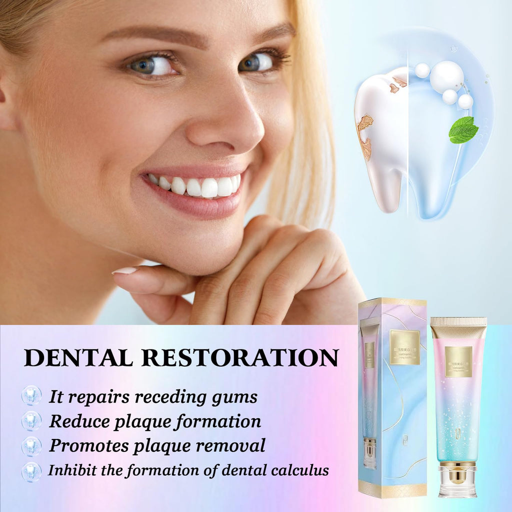 Dazzle White 2Pcs Niacinamide Whitening Toothpaste | Fresh Breath & Stain Removal