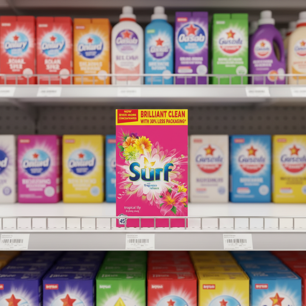 4 x Surf  Laundry Powder Tropical Lily 2.25 Kg (45 Washes)