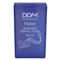 DDM International Nylon Unwaxed Dental Floss – 200 Yards, Dispenser Box | Teeth & Gum Protection for Adults