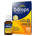 Ddrops Adults 2000IU 180 Drops – Liquid Vitamin D3 Supplement