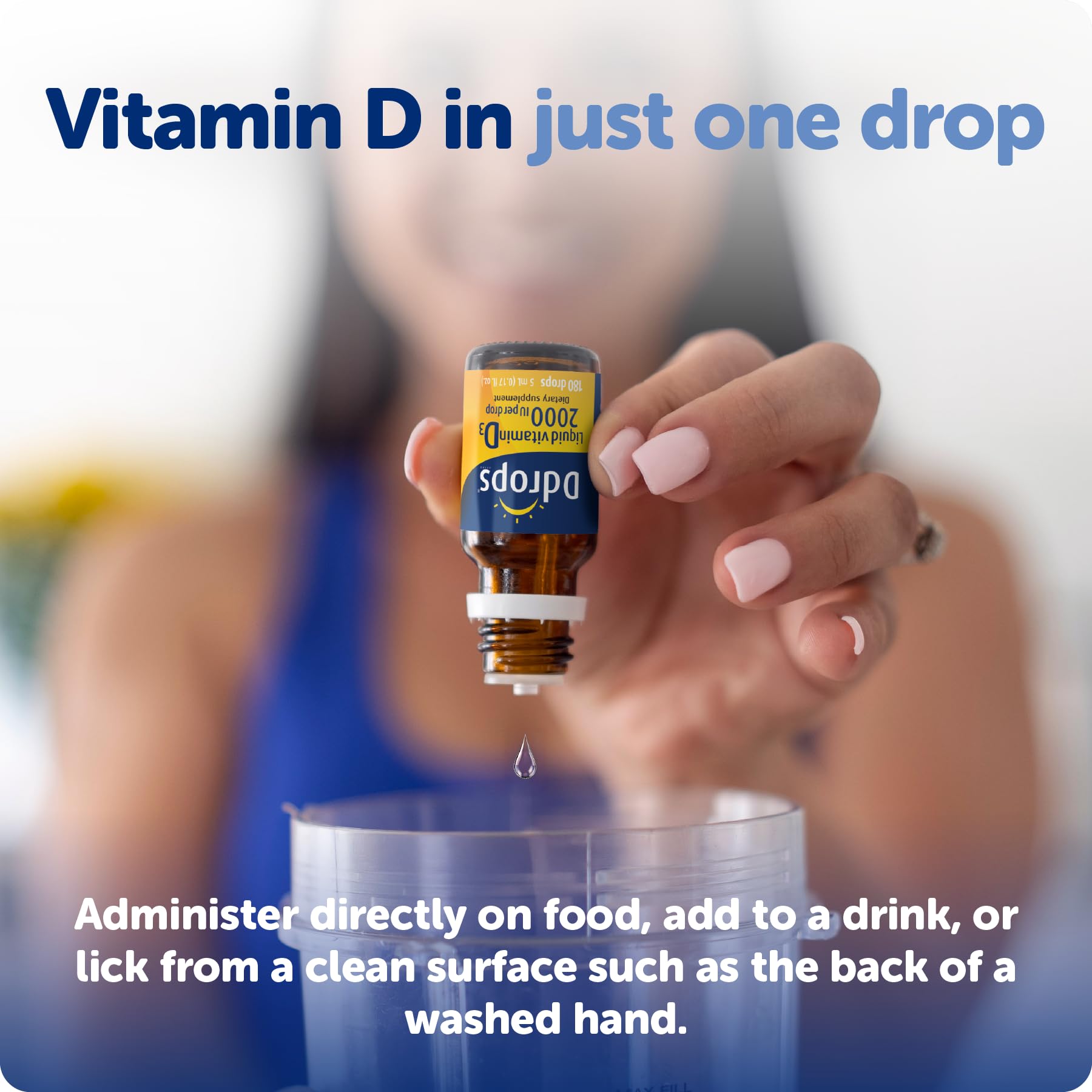 Ddrops Adults 2000IU 180 Drops – Liquid Vitamin D3 Supplement