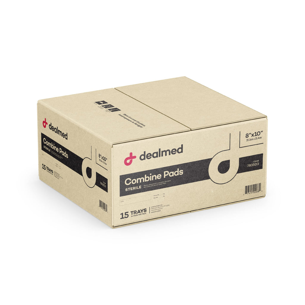 Dealmed Abdominal Combine Pads 8x10 - Sterile ABD Pads, 360 per Case (Case of 15)