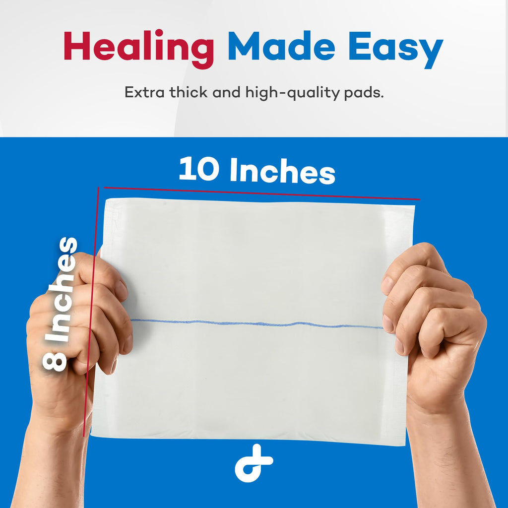 Dealmed Abdominal Combine Pads 8x10 - Sterile ABD Pads, 360 per Case (Case of 15)