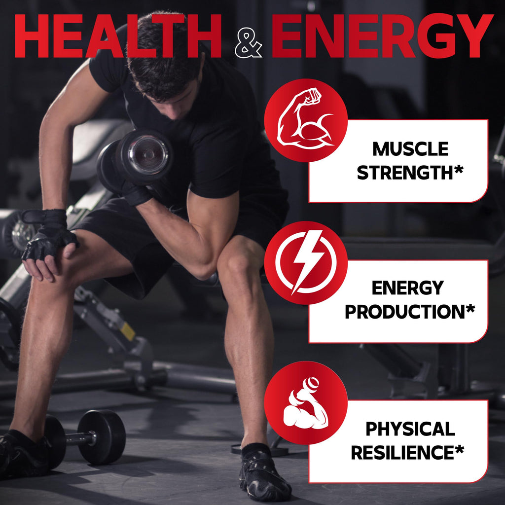 DEDICAD 7-in-1 Ultra Test Support – Energy & Muscle Strength (120 Capsules)