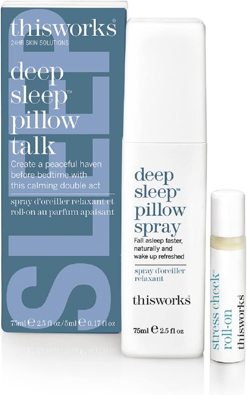 This Works Deep Sleep Pillow Talk Set – Lavender & Vetivert Duo