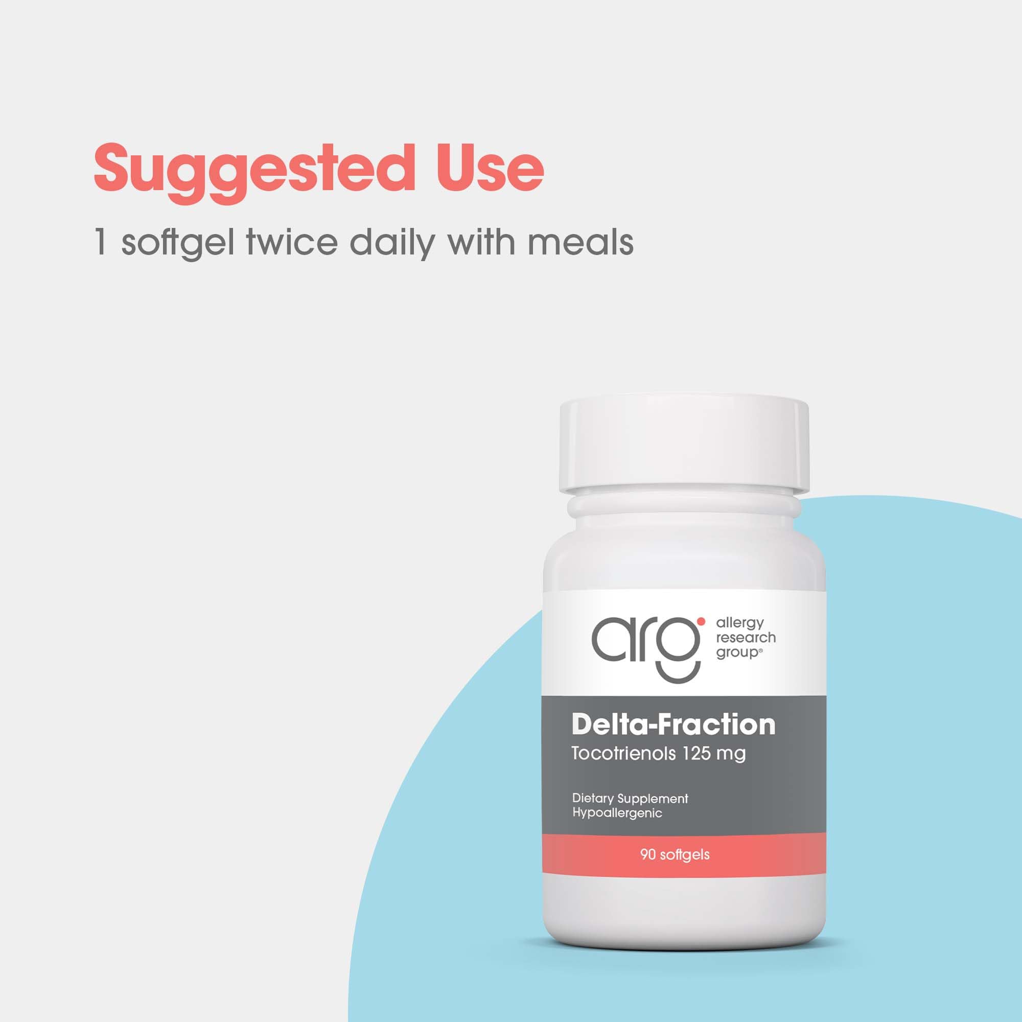 Allergy Research Group Delta-Fraction Tocotrienols – 125 mg Vitamin E, 90 Softgels