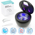 Dental Ultrasonic Retainer Cleaner Machine - 45kHz Sonic Cleaner, 200ml Tank, UV Light