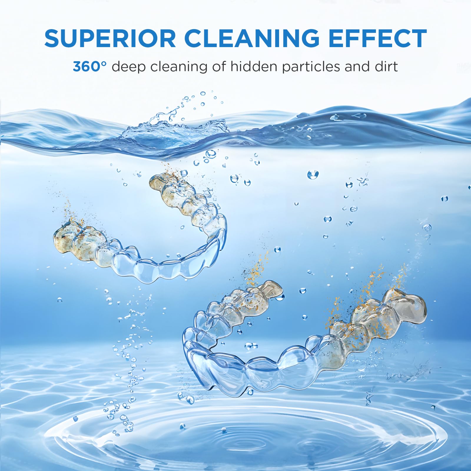 Dental Ultrasonic Retainer Cleaner Machine – 45kHz, 200ml, UV Light