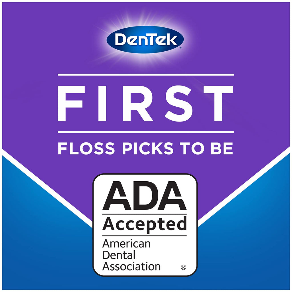 DenTek Cross Flosser Plaque Control Floss Picks – X-Shaped Floss, 75 Count (3 Pack)