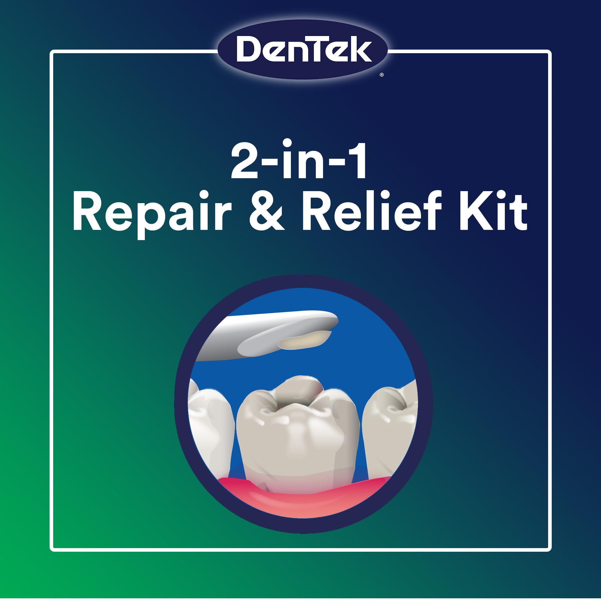 Dentek Temparin Max Repair Kit – 13+ Repairs, 2.64 g, Pack of 6 | Temporary Dental First Aid