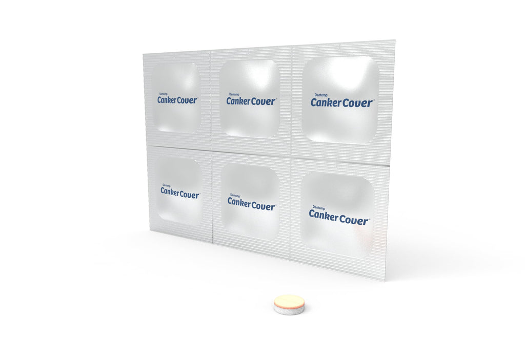 Dentemp Canker Cover – Canker Sore Pain Relief Tablets (6 Count)
