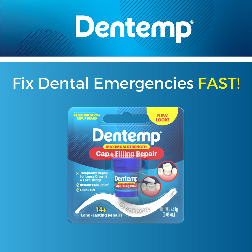 Dentemp Maximum Strength Loose Cap & Lost Filling Repair – Pack of 2