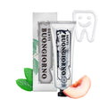 DENTI BUONGIORNO Peach Mint Whitening Toothpaste – Natural Fluoride Korean Formula, Paraben & SLS Free (3.52 fl oz / 100 g)