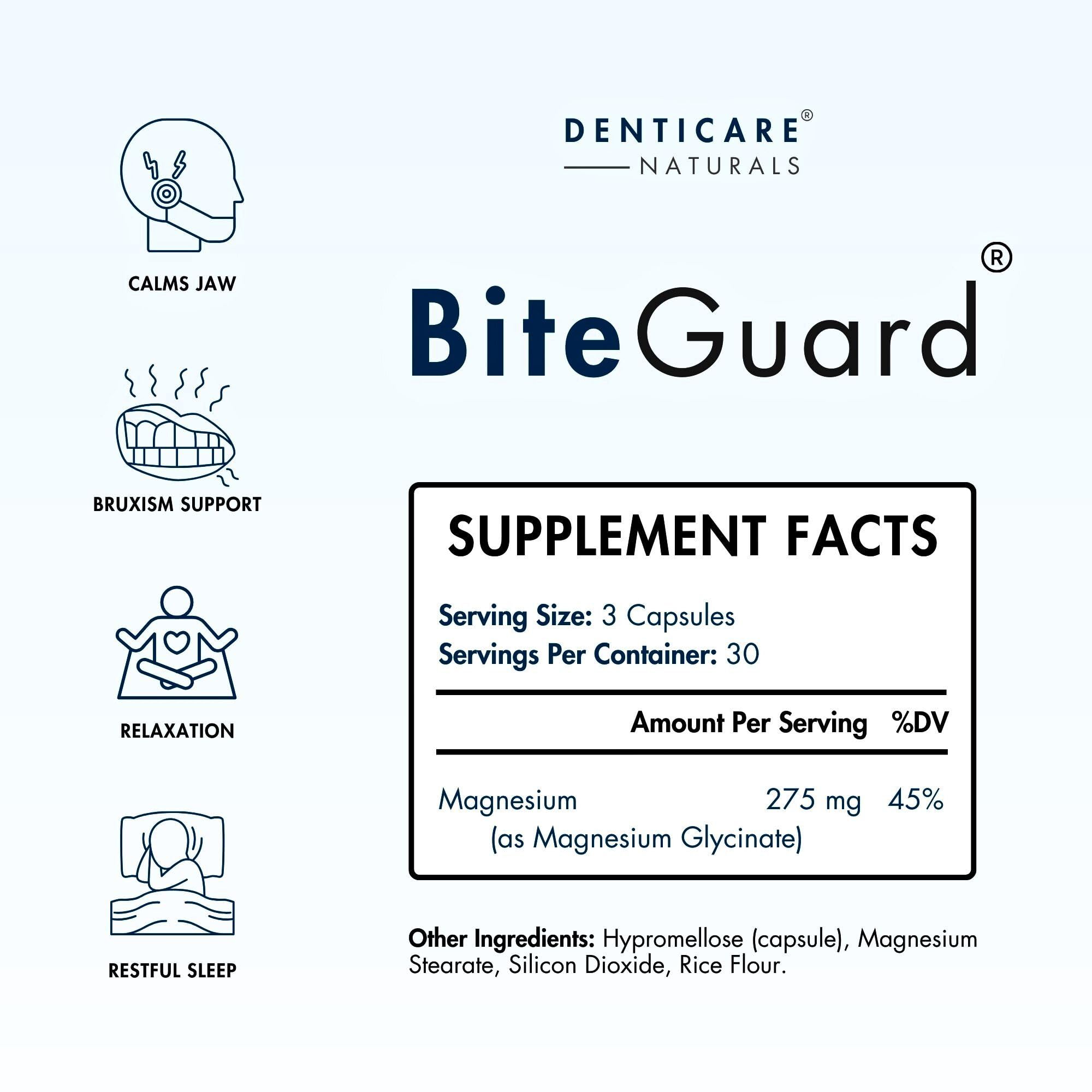 Denticare Bite-Guard: Teeth Grinding & Clenching Relief – 90 Vegan Capsules