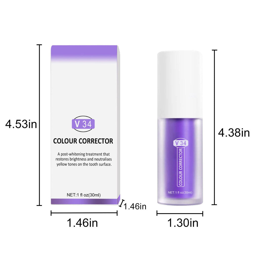 Purple Toothpaste for Teeth Whitening 2pcs | 3D Whitening Kit