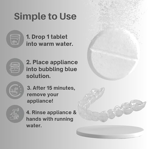 DENTRA DENTAL 96 Count Retainer & Aligner Cleaner Tablets – Mint, 3-Month Supply