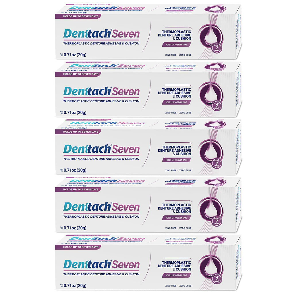 Thermoplastic Denture Adhesive & Cushion Reliner – Zinc-Free, 7-Day Hold (Pack of 5)