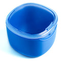Denture Bath Case - No-Leak Denture Box for Retainers, Mouth Guards & Night Guards (Blue)