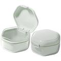 Denture Bath Case - Food-Grade Denture Cup with Removable Layers (Light Green)