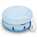 Denture Case No-Leak Travel Box with Strainer & Magnetic Mirror - BLUE