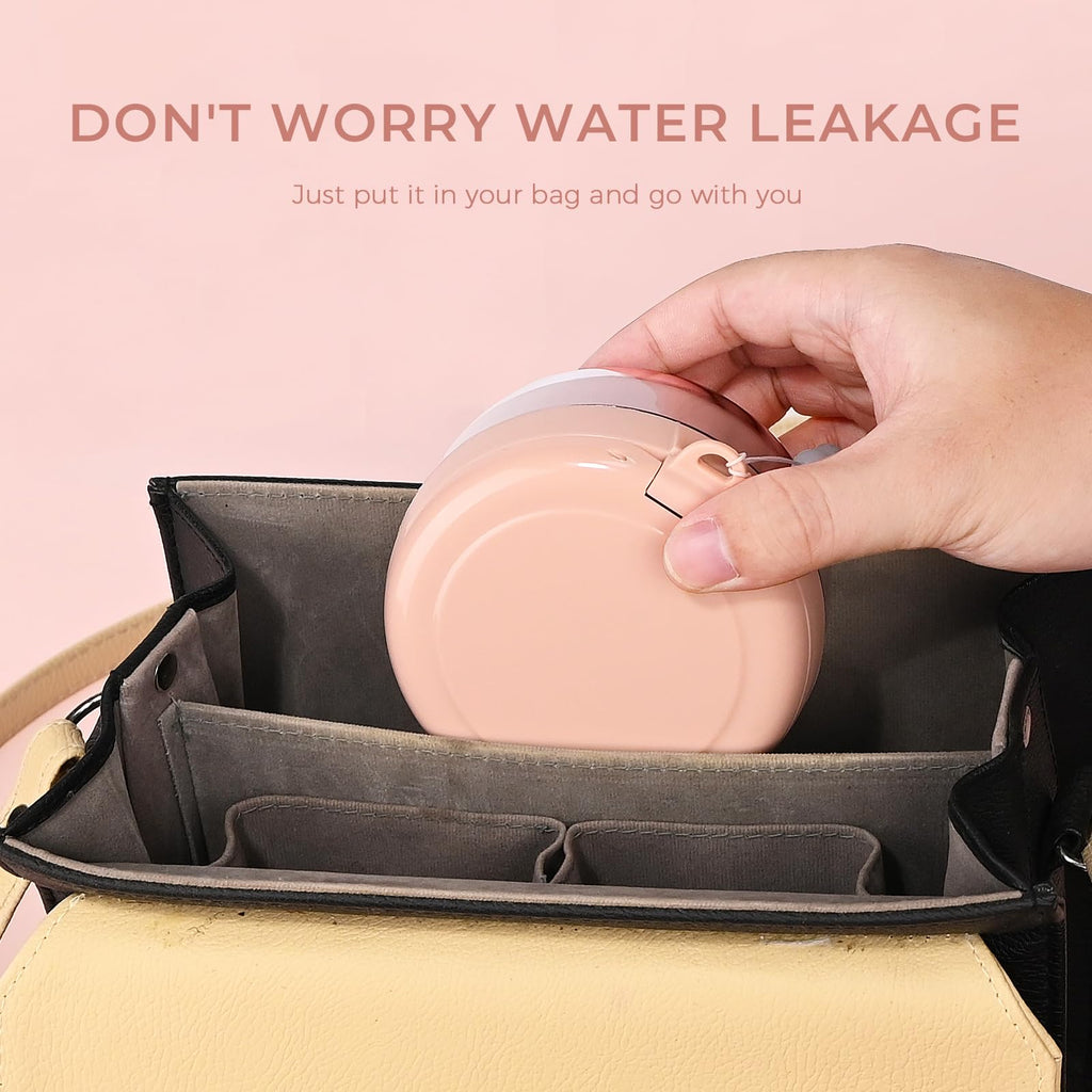 Denture Case – Leak-Proof Denture Bath Cup, Storage & Cleaning Container (Pink)