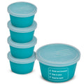 Denture Cup with Lid - 5-Pack Denture Case for Travel, Nursing Home & Hospital Use