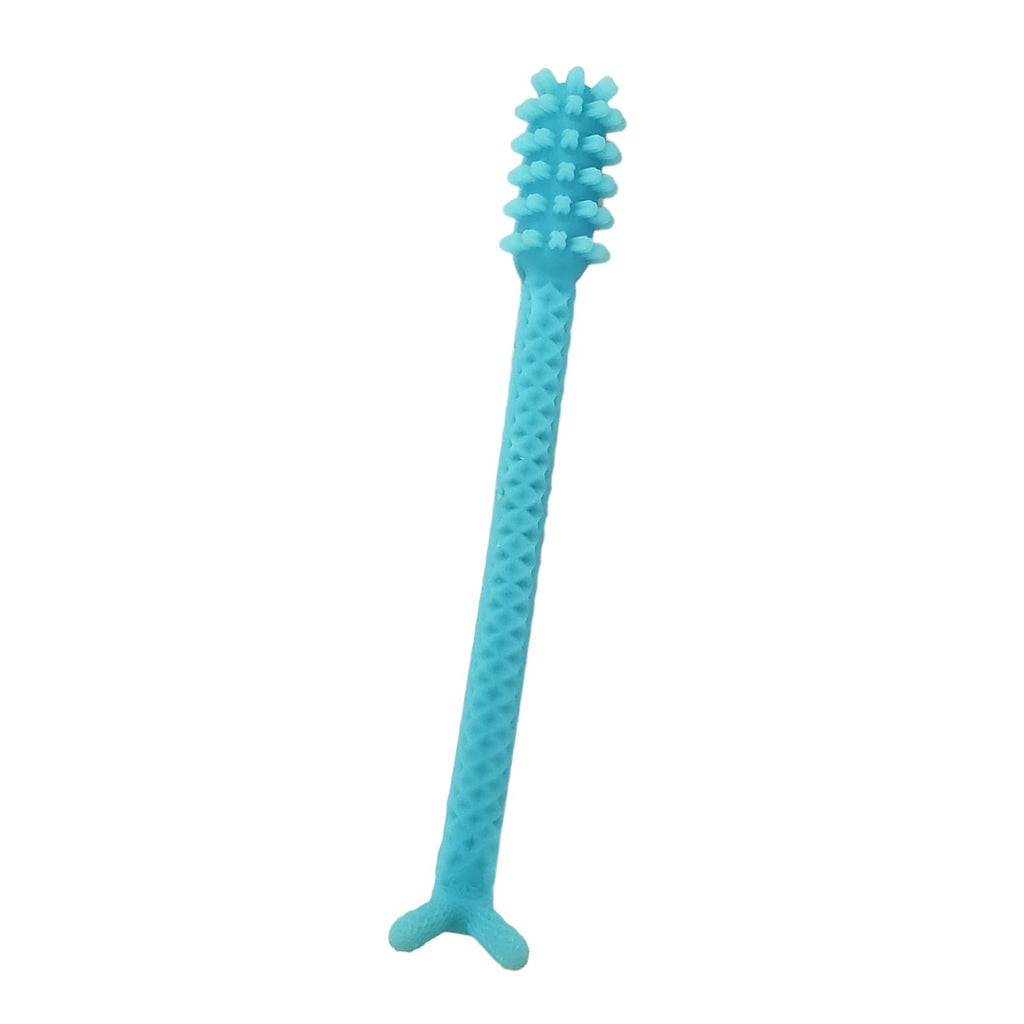 Denture Dart V4 Hard Plastic Denture Brush | Gel Adhesive Remover | Textured Grip