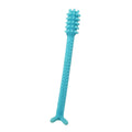 Denture Dart V4 Hard Plastic Denture Brush | Gel Adhesive Remover | Textured Grip