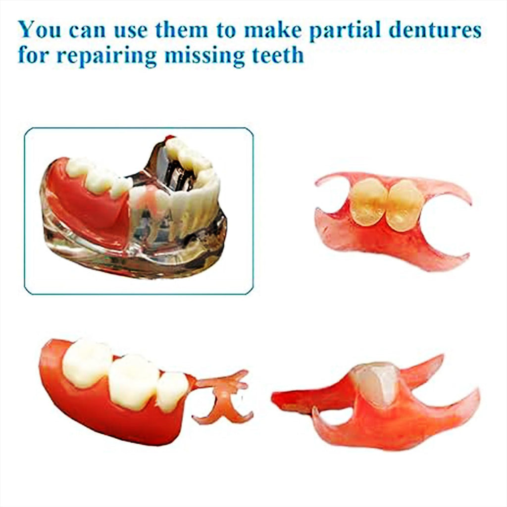 Denture Do It Yourself Full Set - Top & Bottom Dentures, Partial & Full Dentures DIY Kit | Create Your Perfect Smile at Home