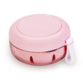 Pink No-Leak Denture Case | Travel-Friendly Denture Bath Box with Strainer & Magnetic Mirror
