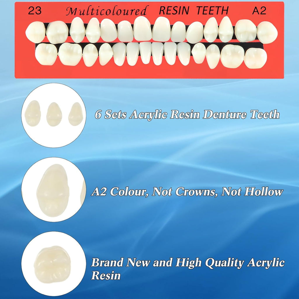 Dentures DIY Kit – Easy At-Home Temporary Teeth Replacement (Full or Partial)