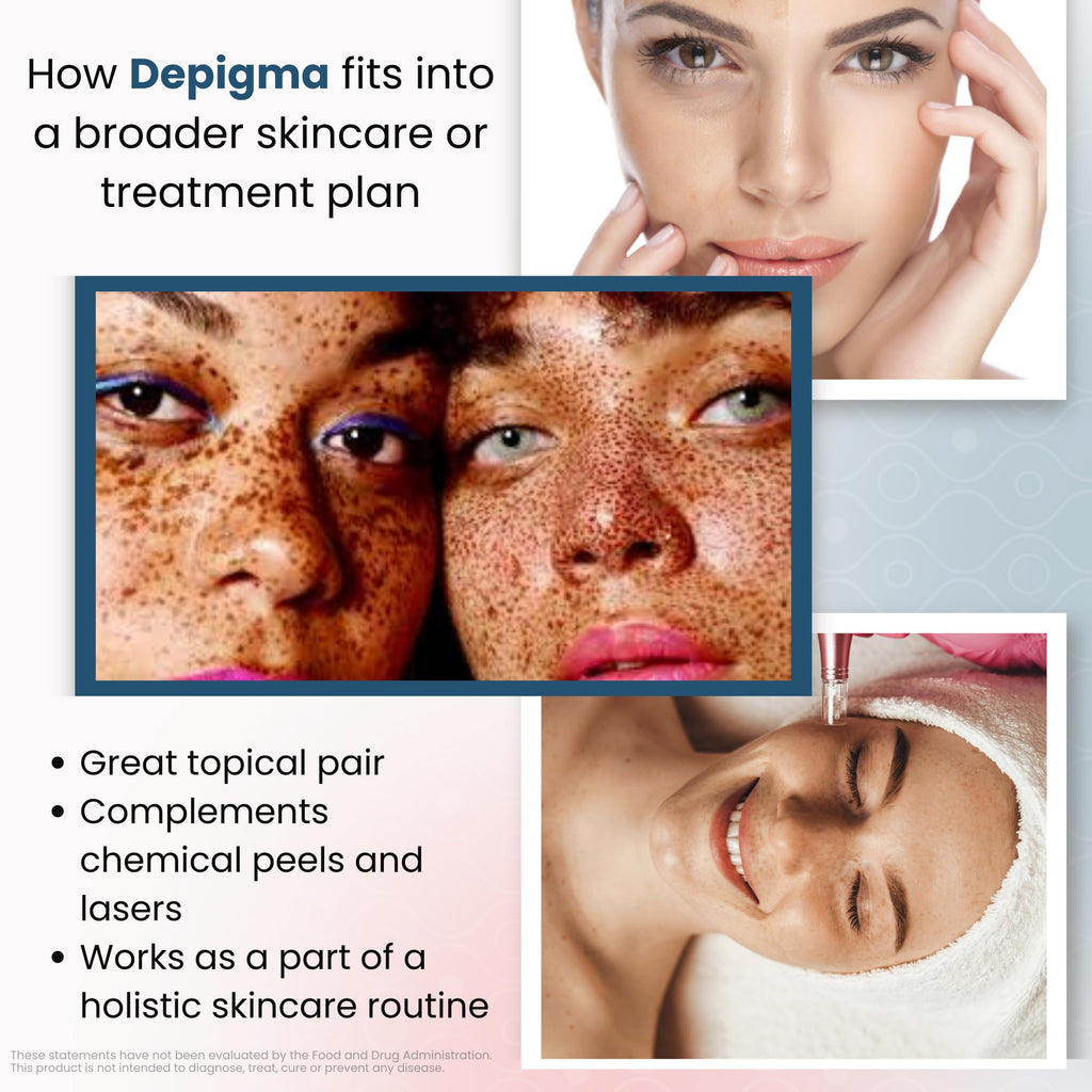GlocalCare Depigma Support Reduction of Hyperpigmentation, Melasma & Dark Spots with Glutathione, Polypodium Leucotomos, Grape Seed & Marigold Extract
