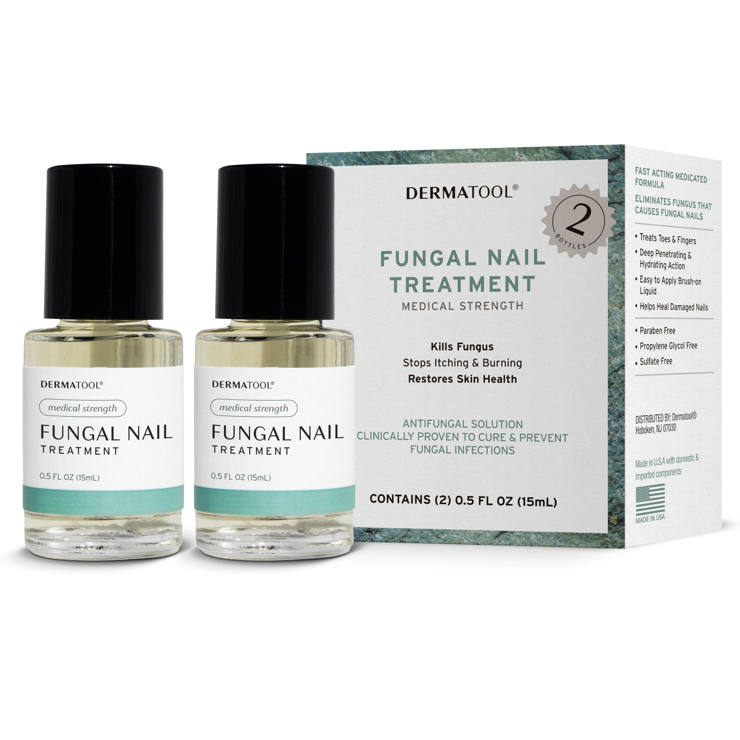 DERMATOOL Extra Strength Toenail Fungus Treatment – Clinically Proven Antifungal Nail Solution