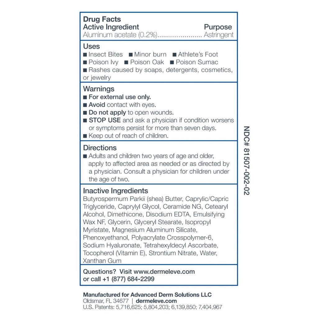 Dermeleve Steroid-Free Anti-Itch Cream | Extra Strength OTC Relief for Psoriasis, Hives & Itch | Full Body, 2 oz (3 Pack)
