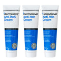 Dermeleve Steroid-Free Anti-Itch Cream | Extra Strength OTC Relief for Psoriasis, Hives & Itch | Full Body, 2 oz (3 Pack)