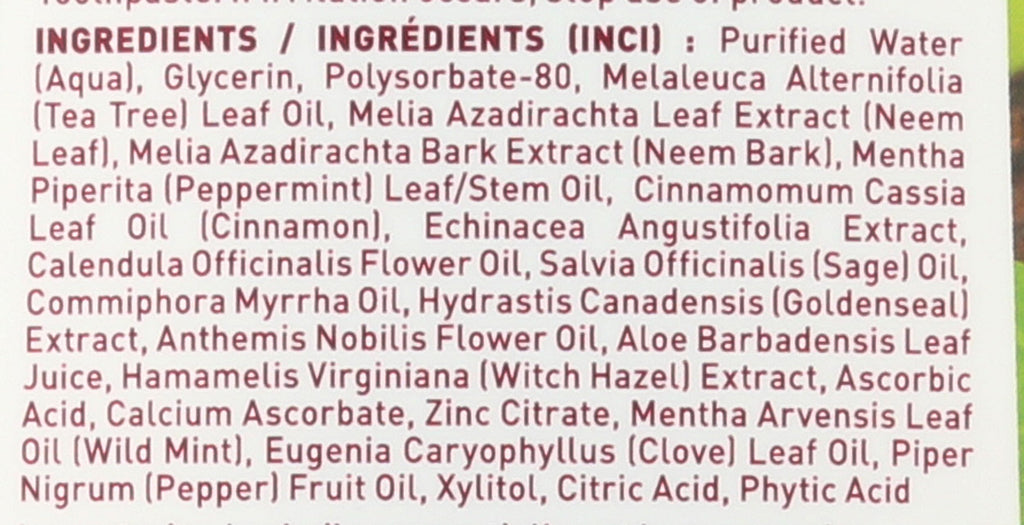 Desert Essence Alcohol-Free Mouthwash with Tea Tree Oil & Aloe – Sugar-Free, Cinnamint, 16oz | Vegan, Non-GMO