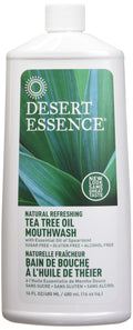 Desert Essence Tea Tree Oil Mouthwash – Spearmint 16 oz (2 Pack)