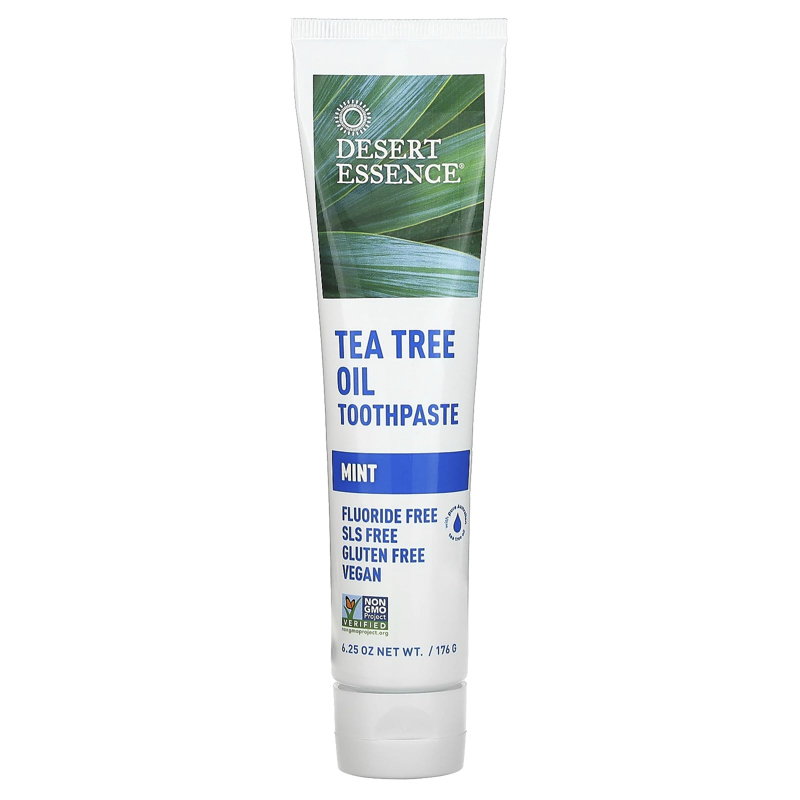 Desert Essence Tea Tree Oil Toothpaste - Mint, 6.25 oz | Deep Clean & Fresh Breath