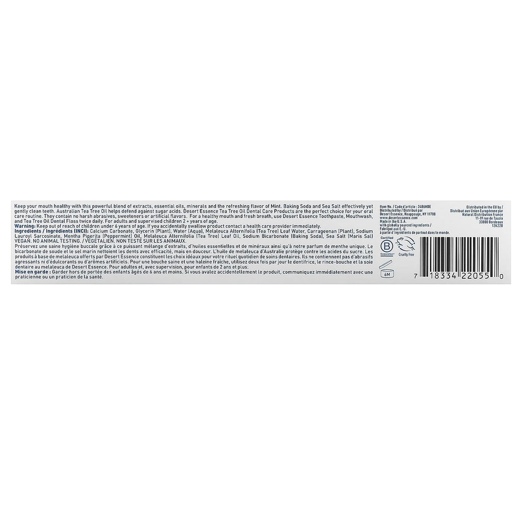 Desert Essence Tea Tree Oil Toothpaste - Mint, 6.25 oz | Deep Clean & Fresh Breath