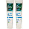 Desert Essence Tea Tree Oil Toothpaste – Mint, 6.25 oz (Pack of 2)