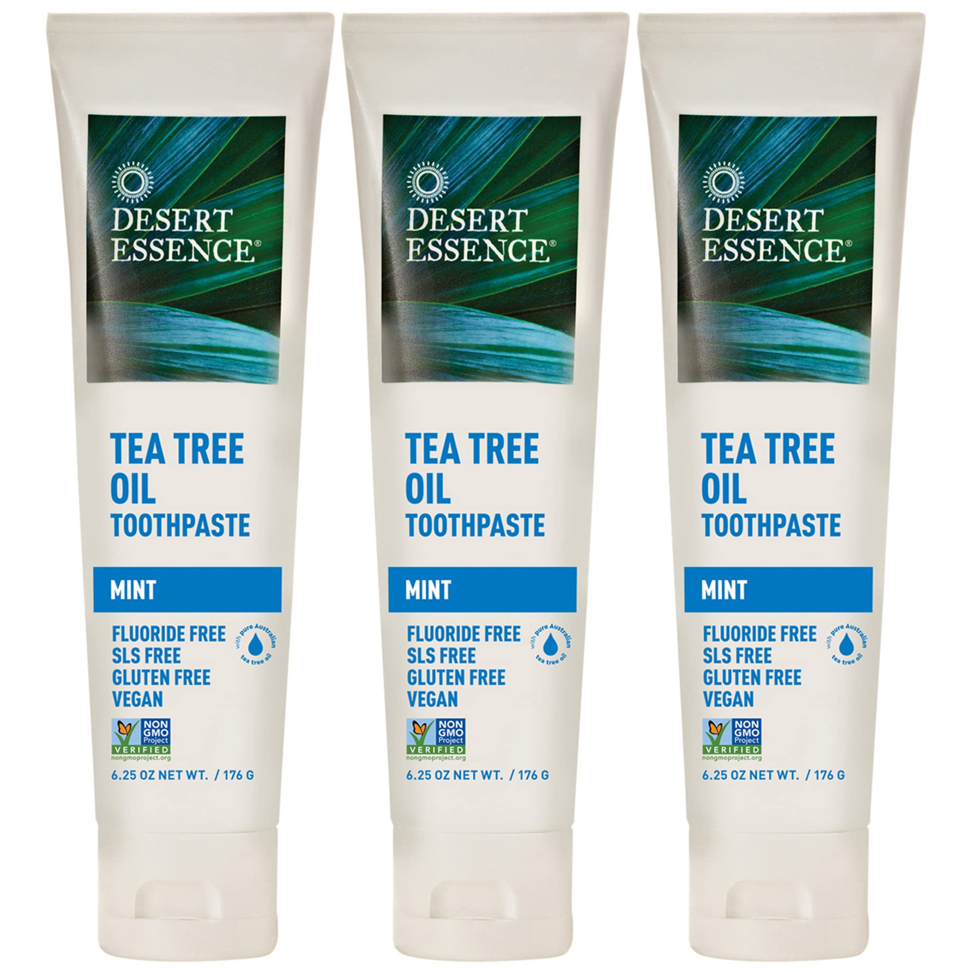 Desert Essence Tea Tree Toothpaste - Mint | 18.75 oz Pack of 3