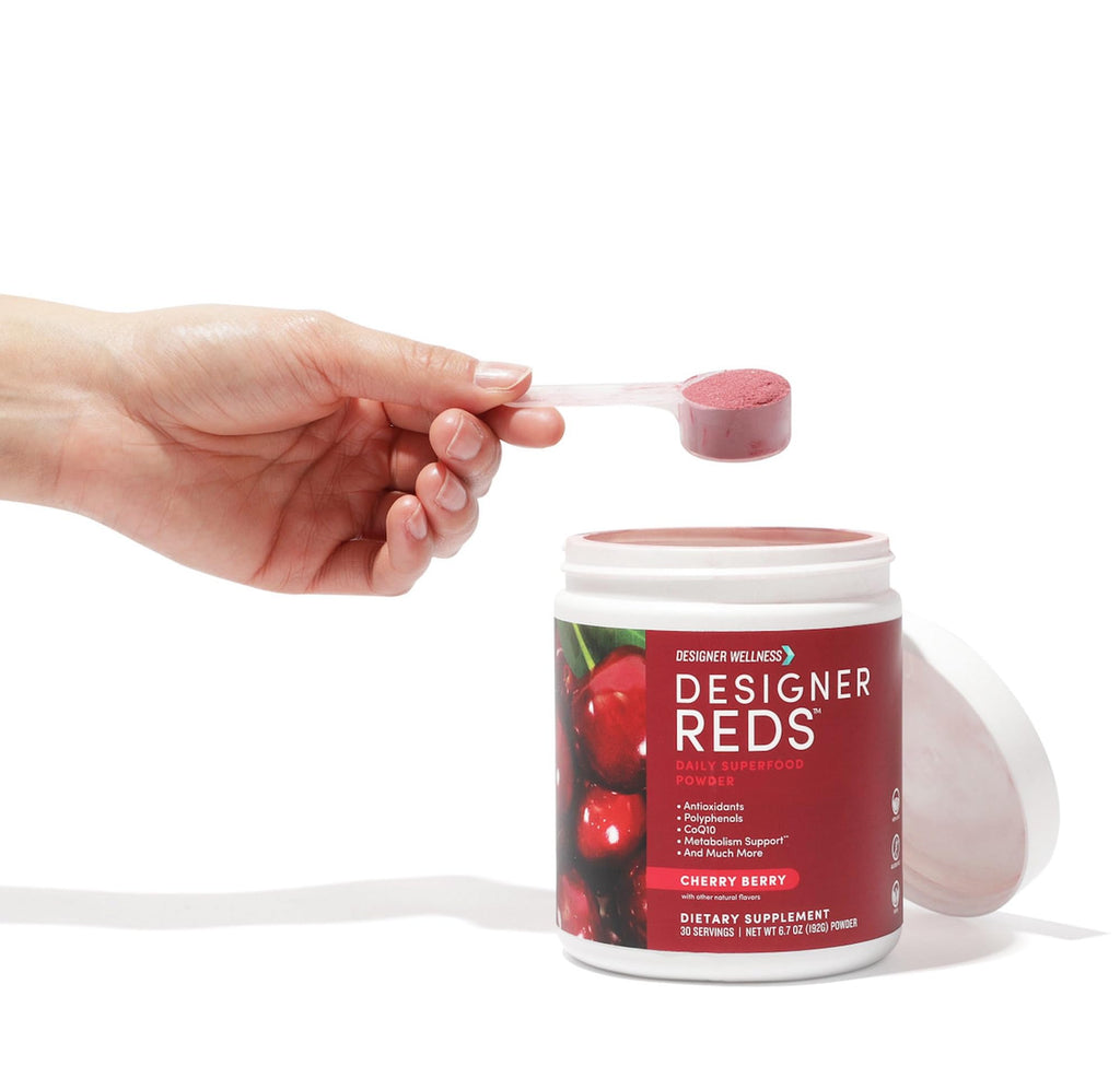 Designer Reds Beet Root Daily Superfood Powder – Cherry Berry, 30 Servings | Energy, Immunity, Digestive & Heart Health