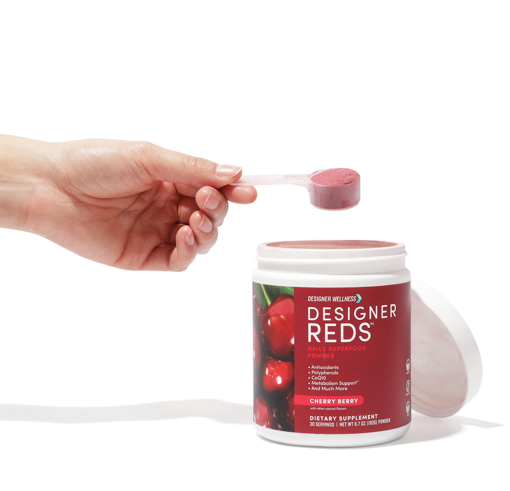 Designer Reds Beet Root Daily Superfood Powder – Cherry Berry, 30 Servings | Energy, Immunity, Digestive & Heart Health