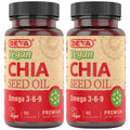 DEVA Chia Seed Oil – Vegan, Cold-Pressed, Omega-3, 90 Capsules (2-Pack)