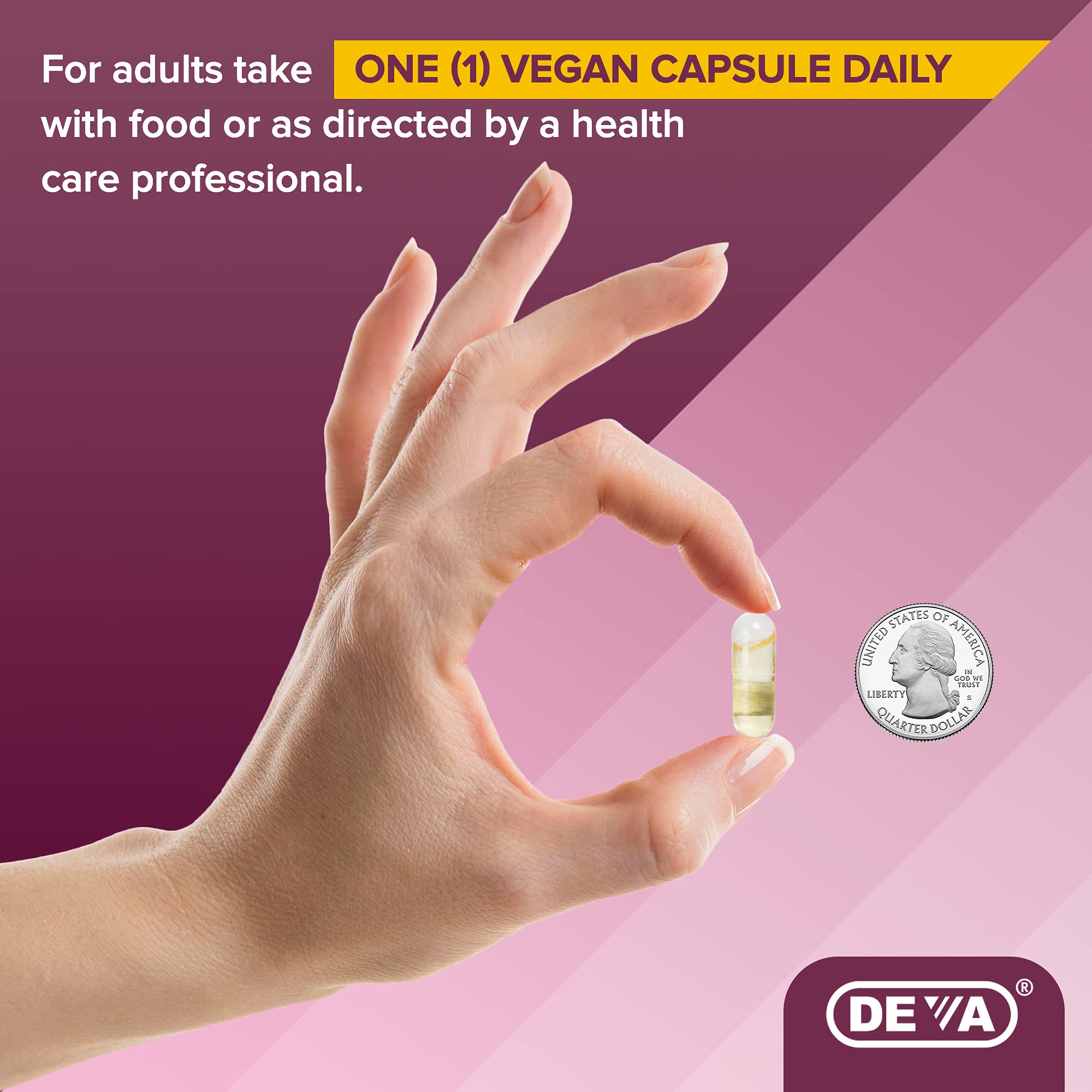 DEVA Vegan Evening Primrose Oil – Organic, Cold-Pressed, Unrefined, 90 Capsules